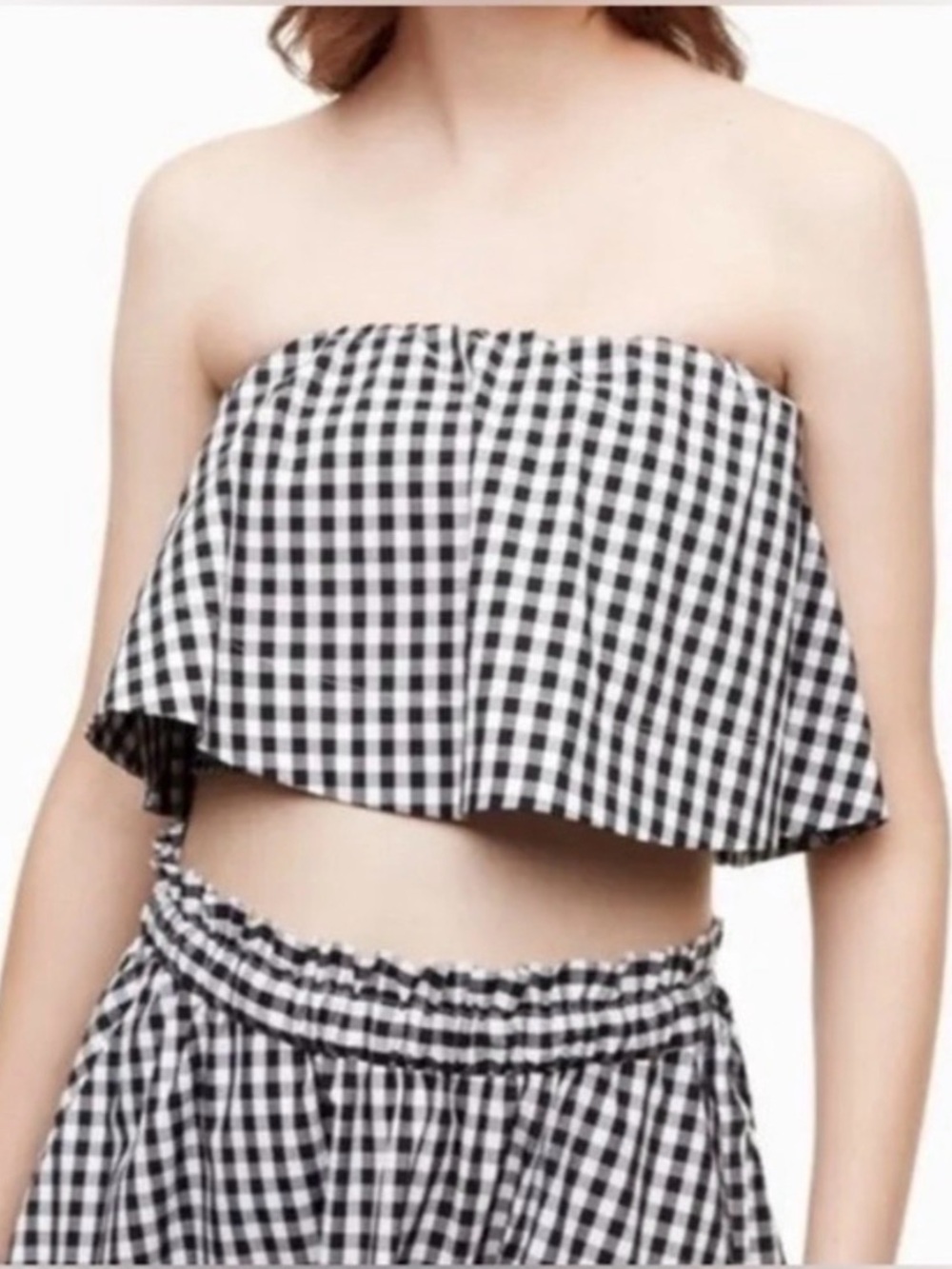 Wilfred Bonaventure Gingham Tube Top
